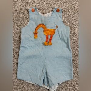 Cute Baby Romper with Giraffe Patch